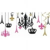 Bridal Shower 'A Day in Paris' Glitter Chandelier Decorating Kit (17pc)