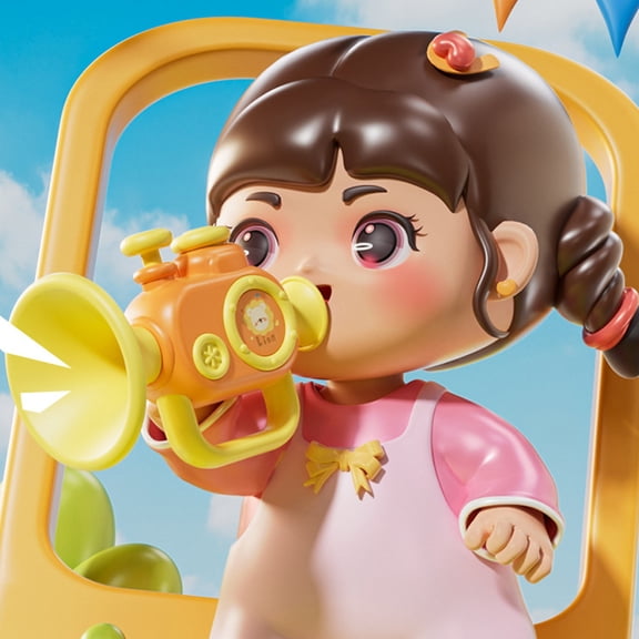 Children's Toys With Small Horns Can Play Music And Babies Can Play Comic Harmonica Whistling And Sound Transmitting Instruments