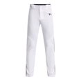 thumbnail image 1 of Pantalones de béisbol Under Armour Utility para niños, color blanco y azul marino XS, 1 of 2