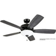 thumbnail image 2 of Kathy Ireland Home Premium Select Eco 58in Ceiling Fan with Wall Control | Semi Flush Mount Fixture with 6-Speed Motor |  Barbeque Black with Black Veneer Blades, 2 of 3