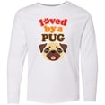 thumbnail image 3 of Inktastic Pug Dog Gifts Long Sleeve Youth T-Shirt, 3 of 5