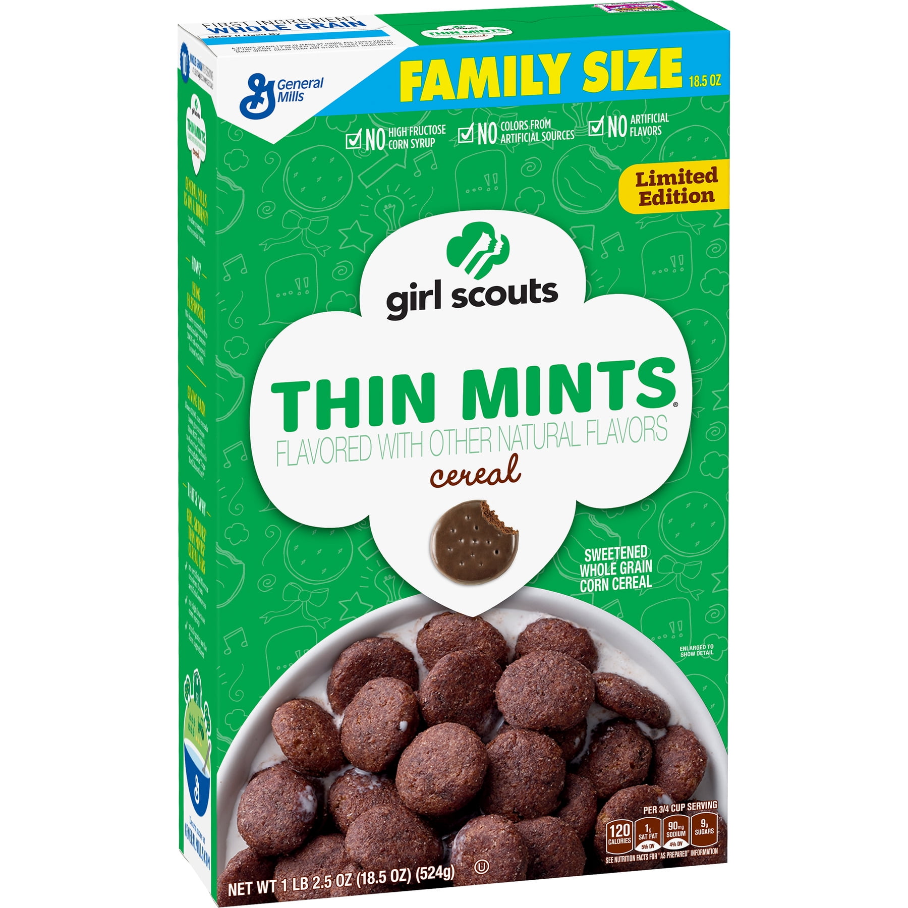 Girl Scouts Limited Edition Thin Mintsà ® Cereal - Walmart.com