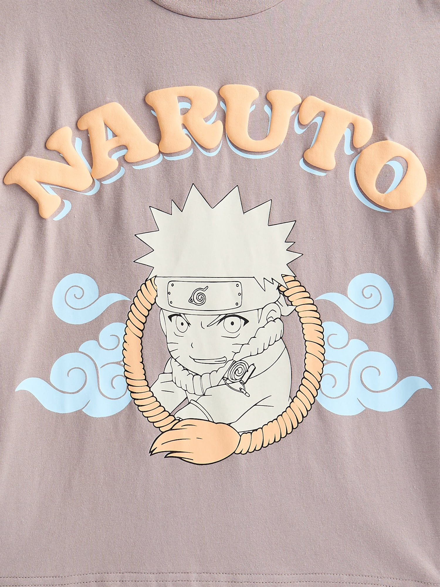 Naruto Boys Cotton Graphic T-Shirt with Short Sleeves, Sizes XS-2XL