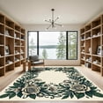 thumbnail image 2 of ODIKA 2'x3' Machine Washable Non-Slip Area Rug, Art Nouveau Cream High Traffic Rug, Beige, 1255296, 2 of 7