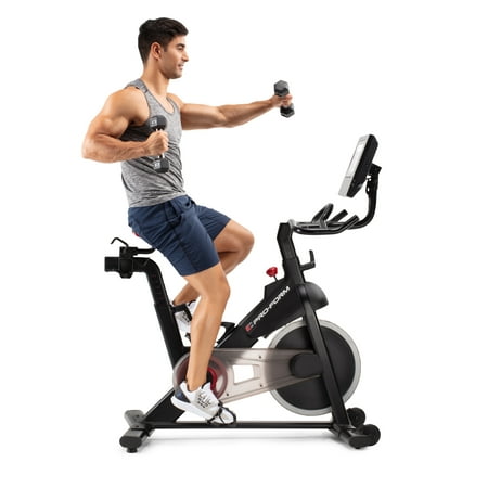 ProForm SMART Power 10.0 Exercise Bike with 10” HD Touchscreen and 30-Day iFIT Membership for Studio Classes & Global Workouts