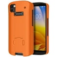 thumbnail image 3 of Étui + Sangle de Main Combo pour Zebra TC53 TC58 Scanner d'Ordinateur Mobile, Nakedcellphone Coque Rigide Texturée avec Support - Orange Vif, 3 of 8