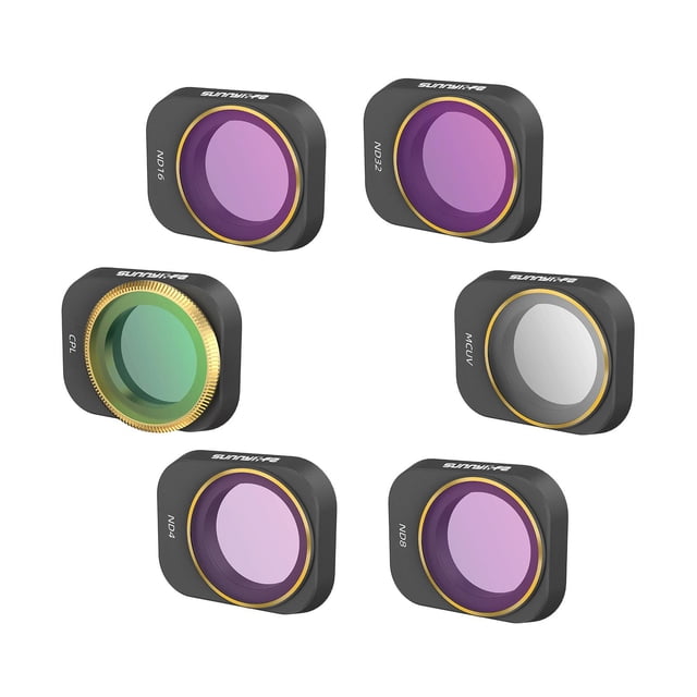 de filtros de lente /Cpl/ND4 de 6 uds, filtro de lente de cámara, lentes de cámara combinados de filtros para piezas de repuesto de Sunnimix Filtros de lentes