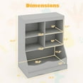 thumbnail image 3 of Costway 34.5" Kids Bookshelf 5 Cube Open Storage Shelf with Anti-Tipping Kit Display Rack, 3 of 12