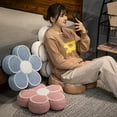 thumbnail image 3 of Mdesiwst Versatile Flower Cushion for Any Setting Flower Plush Pillow Soft Comfortable Sofa Back Cushion Winter Warm Floor Cushion Waist Protective for Room, 3 of 7