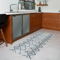 thumbnail image 6 of Playa Rug Machine Washable Area Rug With Non Slip Backing - Stain Resistant - Eco Friendly - Family and Pet Friendly - Aspen Tribal Moroccan Bohemian Creme&Black Design 2'8''x8', 6 of 8