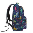 thumbnail image 3 of Disketp Dinosaur Flowers Mochila Estampada para Hombre y Mujer – Mochila Ligera Clásica con Múltiples Bolsillos para Universidad, Trabajo y Viajes-One Size, 3 of 5