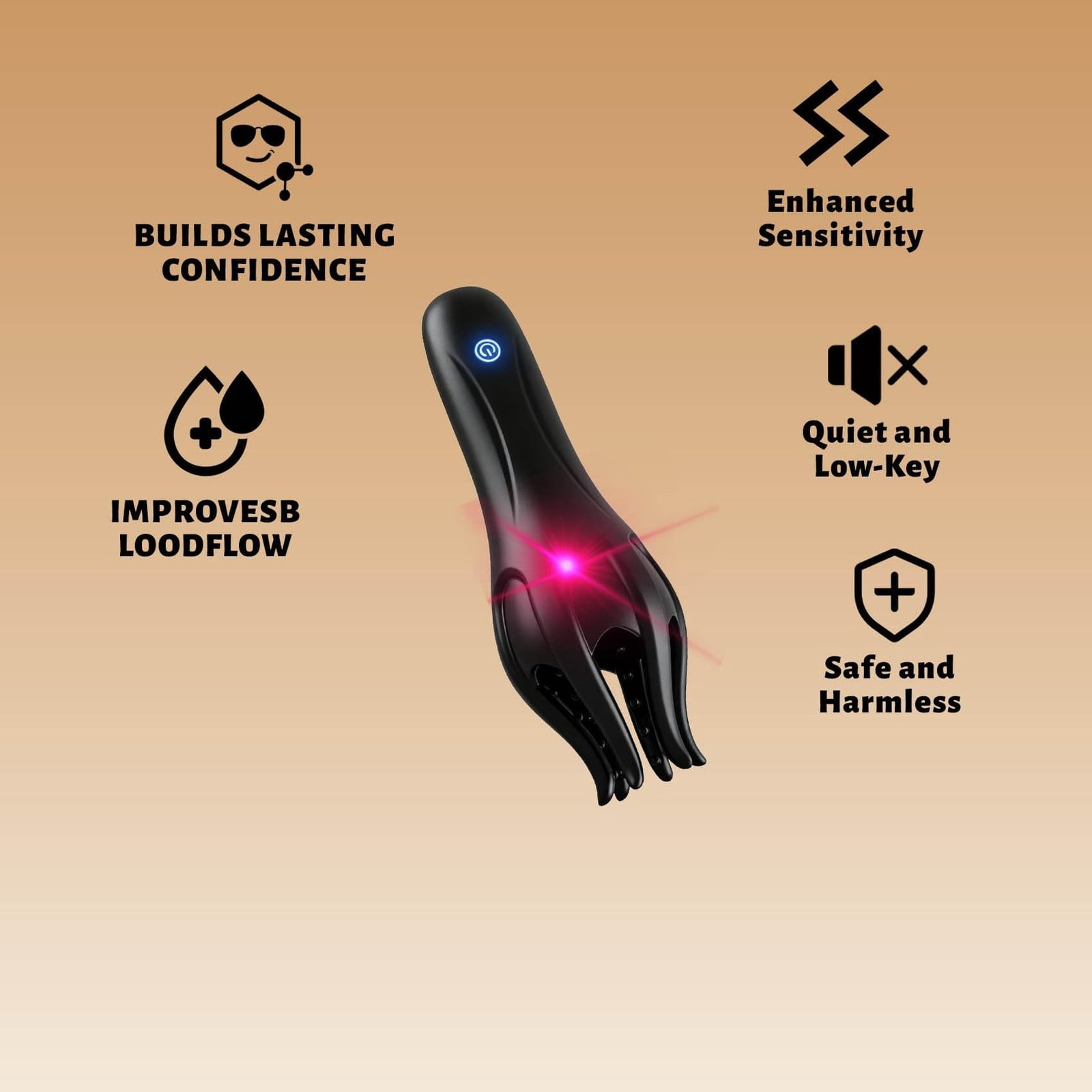 Newman Wave Therapy Pro Massager for Men 3Pack,Mansculpt Rechargeable Waterproof Handheld Massager,Multi Frequency Vibration,Ergonomic Silicone Wellness Device,Easy Clean Novelty Gift for Men 2025
