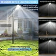 thumbnail image 4 of Gefolly 8300W Street Lights Outdoor,Dusk to Dawn with Motion Sensor Remote Control, Waterproof Solar Lights Outdoor Flood Lights, 4 of 12