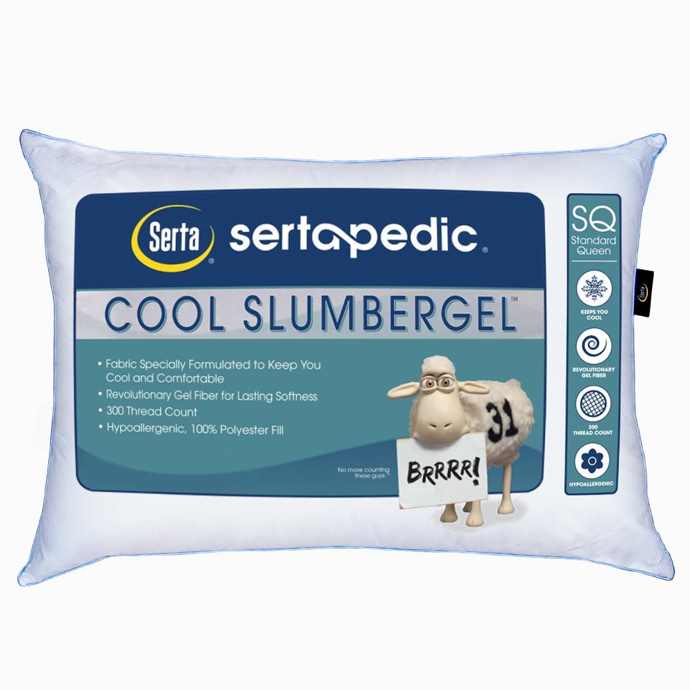 Sertapedic Cool Slumbergel Pillow, Standard/Queen – Walmart 