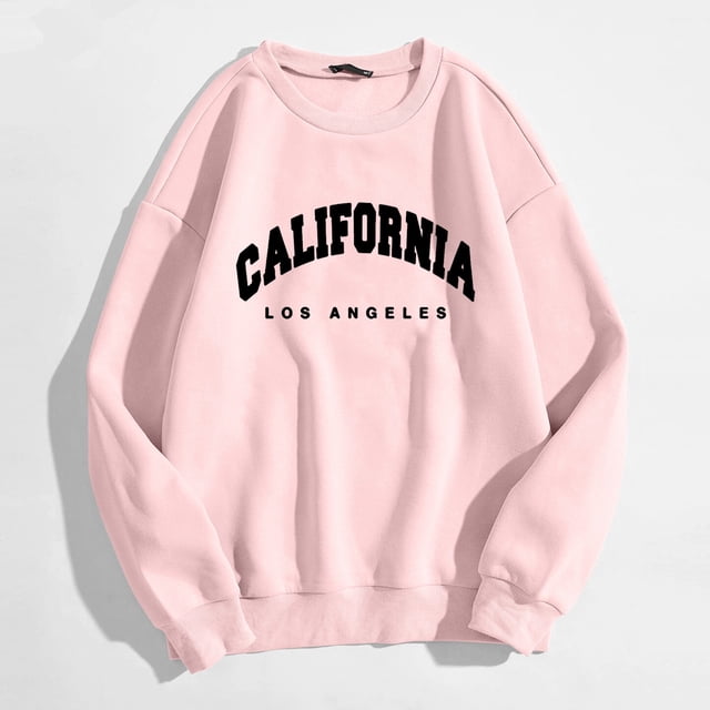 T-shirts Graphiques Décontractés à Manches Longues pour Femmes, Chandails en Molleton à Col Rond, Chandail-Over, Hauts Hauts Bas pour Femmes, Chandails en Molleton à Capuche pour Temps Froid, Chandail en Molleton à Fermeture Éclair, Crop Top pour Femmes