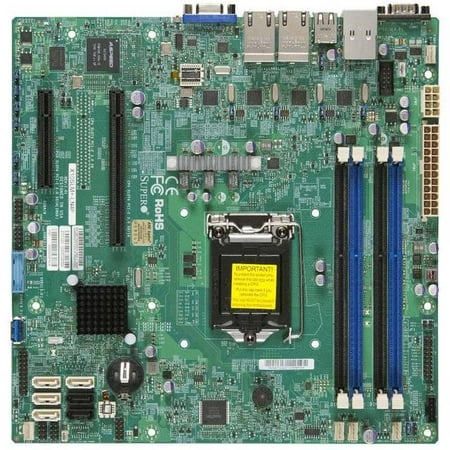 Supermicro X10SLM+-LN4F Server Motherboard - Intel C224 Chipset - Socket H3 LGA-1150 - 1 x Bulk Pack