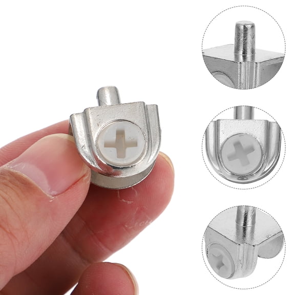 TOYMYTOY Plated Silver Glass Partition Clip Zinc Alloy Heat Resistant 20Pcs