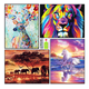 thumbnail image 1 of 4 Set Diy Pinturas De Diamantes 5d Para Arte Decoracion Animal, 1 of 5