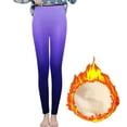 thumbnail image 4 of Turilly Women Printing Warm Tight Thick Plush Wool Waist Full Length Pants Trousers Leggings, 4 of 5
