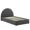 thumbnail image 3 of Platform Bed Frame, Twin Size, Grey Gray, Fabric, Bedroom, Modern Contemporary HB36778, 3 of 9
