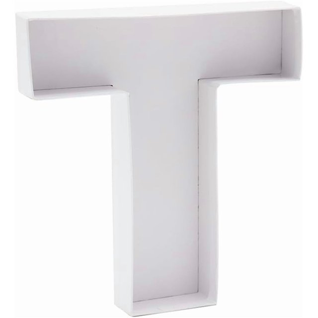 8" Fillable Cardboard Letter Shaped Box Birthday Party Sweets Candy Serving Tray Treat (T)