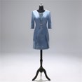thumbnail image 2 of Vestidos de Madre de la novia, conjunto de dos piezas con chaqueta, elegante vestido hasta la rodilla, traje de fiesta de boda, vestidos formales, bata de gran tamaño, 2 of 5