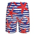 thumbnail image 6 of Kll Sea Stars Men'S Casual Summer Beach Shorts Hawaiian Shorts With Pockets-Large, 6 of 9