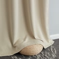thumbnail image 4 of THD Virginia 100% Blackout Grommet Total Privacy Curtain Panels - Window Curtains for Living Room Bedroom - Set of 2 (Beige, 52 W x 96 L), 4 of 6