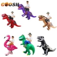 thumbnail image 2 of Disfraz inflable de dinosaurio para adulto, traje de t-rex para montar en Dino, Halloween, fiesta de Navidad, disfraz de Mascota de fantasía, 2 of 4