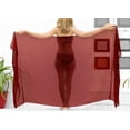 thumbnail image 3 of HAPPY BAY Women's Sarong Coverups Swimsuit Swim Cover up Long Women's Beachwear Summer Pool Beach Wraps Skirt Swimwear Bikini Cover-ups One Size Solid, Dark Red, 3 of 4