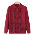thumbnail image 1 of Ropa de primavera para personas de mediana edad y mayores, cárdigan fino, suéter de abuela para primavera y otoño, suéter para madre, abrigo, ropa para señora mayor, 1 of 5