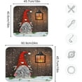 thumbnail image 3 of SKYSONIC Christmas Dish Drying Mat for Kitchen Counter,Snowflake Santa Xmas Tree Ultra Absorbent Reversible Microfiber Dishes Drying Rack Pad Heat-resistant Mats 18x24in, 3 of 7