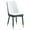 Gray & White, variant on LUFTUT Modern Dining Chair with Metal Legs, Ergonomic PU Leather Chair for Kitchen, Dining Room, Comfortable High Back Chair (Light Gray)