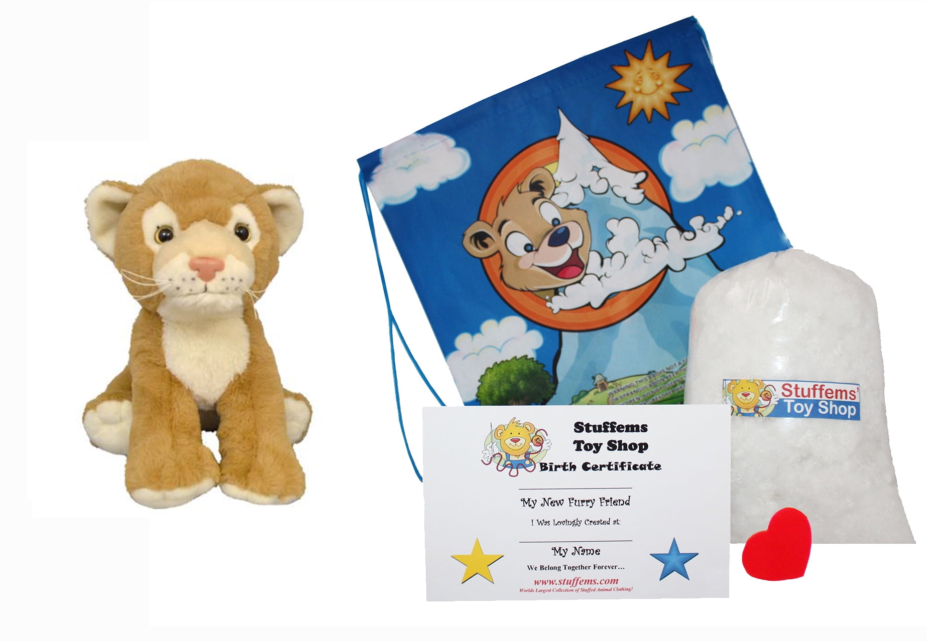 Make Your Own Stuffed Animal Cuddly Soft Cuddly Delilah the Lion Kit 16