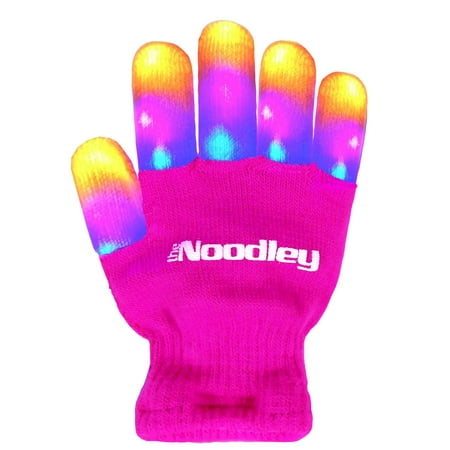 Flashing LED Light Finger Gloves - Kids Size - Extra Batteries - Toys For Boys and Girls Kids Gifts