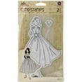 thumbnail image 2 of Prima Marketing Julie Nutting Mixed Media Cling Rubber Stamp-Rita, 2 of 2