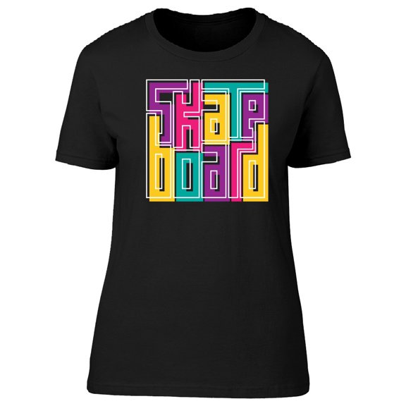 Retro Skateboard Design Tee Women's -Image by Shutterstock