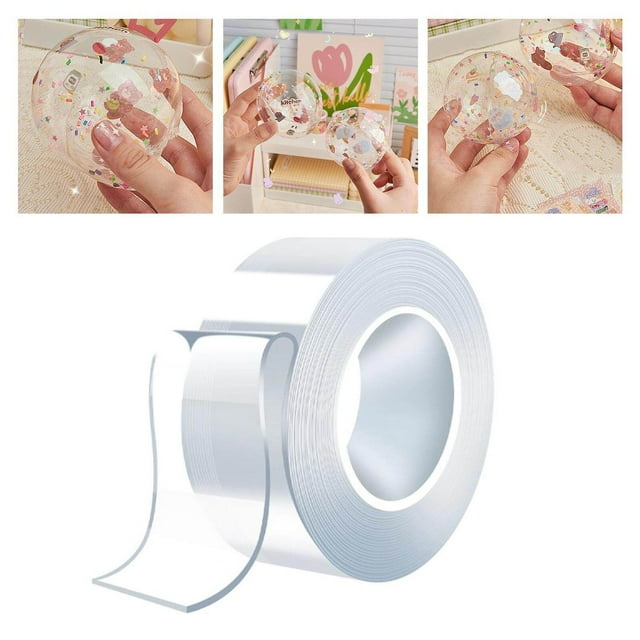 tredstone Acrylic Bubble Blowing Double Sided Tape Transparent Color Interesting 15mmx1mx2mm