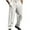 White, variant on Brondbend Mens Slim Work Pants Comfortable Work Pants Men Straight Leg Stretch High Waist Zipper Pocket Button Trousers Solid Fashion Wrinkle-Free Trousers Classic Fit Party Suit Pants