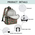 thumbnail image 4 of Football Field Green Pattern Cute School Backpack Bag for School with Padded Back and Adjustable Shoulder Straps 15.25"x11.5"x5.25", 4 of 5