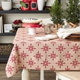 thumbnail image 3 of Design Imports CAMZ13409 Nappe Imprimée de Flocons de Neige Scandinaves 60 x 104 Po, 3 of 4