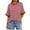 Red, variant on BXINGOHAI Women's Short Sleeve Tops Trendy Crewneck Striped T Shirts Casual Summer Blouses Black,XL