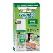 1 Pc, Hempvana Cold As Ice Clear Pain Relief Roll-On Gel 2.5 Oz