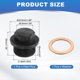 thumbnail image 2 of Tapón de cabeza hexagonal exterior macho métrico Uxcell M33, rosca de socket exterior, 2 of 6