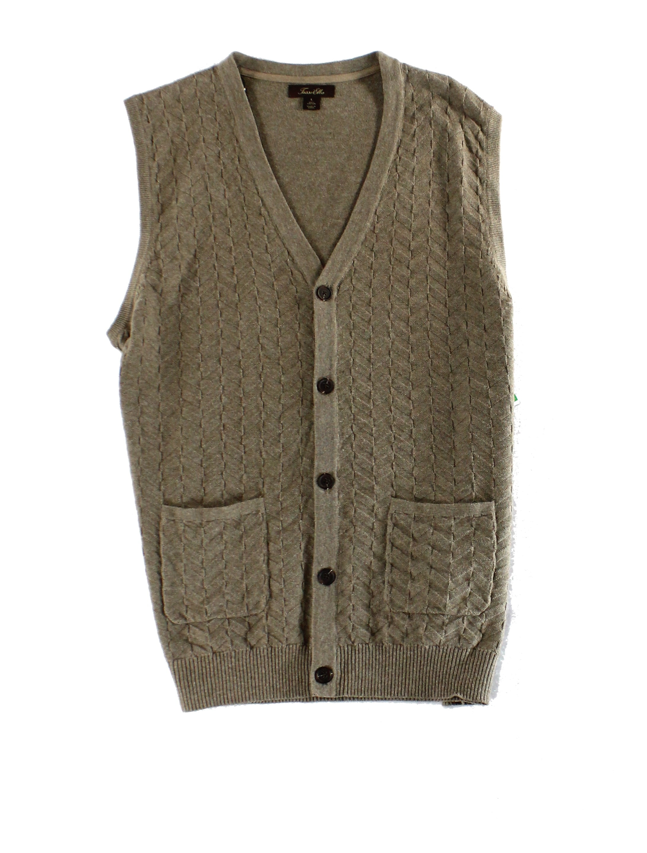 men's button front sweater vest