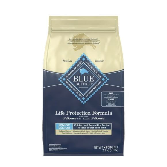 Blue Buffalo Life Protection Formula Natural Senior Dry Dog Food, Chicken and Brown Rice 2.2KG