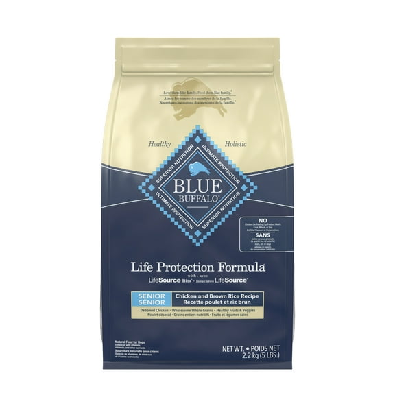 Blue Buffalo Life Protection Formula Natural Senior Dry Dog Food, Chicken and Brown Rice 2.2KG