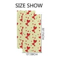 thumbnail image 3 of GZHJMY Red Hearts Bath Shower Towels Set of 2 for Bathroom - Cute Ghost Soft Microfiber Hand Towel Absorbent Soft Decorative Face Towel for Kids 30 x 15 inch, 3 of 6