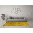 thumbnail image 3 of Ahgly Company Machine Washable Indoor Rectangle Oriental Yellow Industrial Area Rugs, 7' x 9', 3 of 4