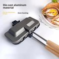 thumbnail image 5 of Hot Dog Pocket Maker, Double-Sided Sandwich Baking Pan, Hot Dog Sandwich Maker, Portable Flip Sealed Grill Pan for Pancakes, for Toast, Omelets(1PC), 5 of 6